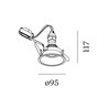 Wever & Ducré Deep IP44 1.0 PAR16 ressorts à lames Spot encastré