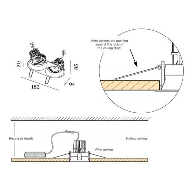 Wever & Ducré Deep Adjust 2.0 PAR16 Einbaustrahler