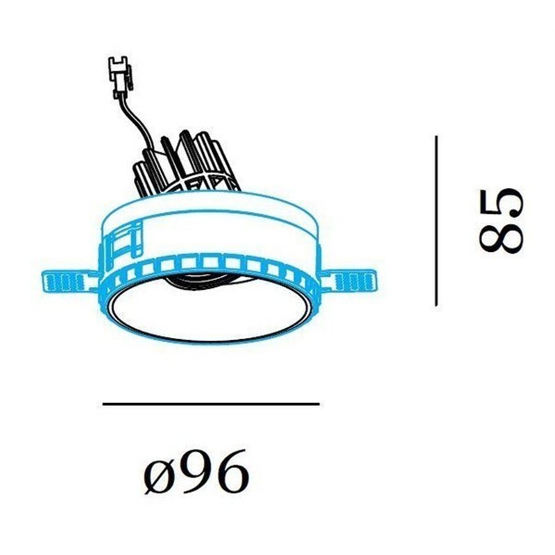 Wever & Ducré Deep Adjust Trimless 1.0 PAR16 Spot encastré