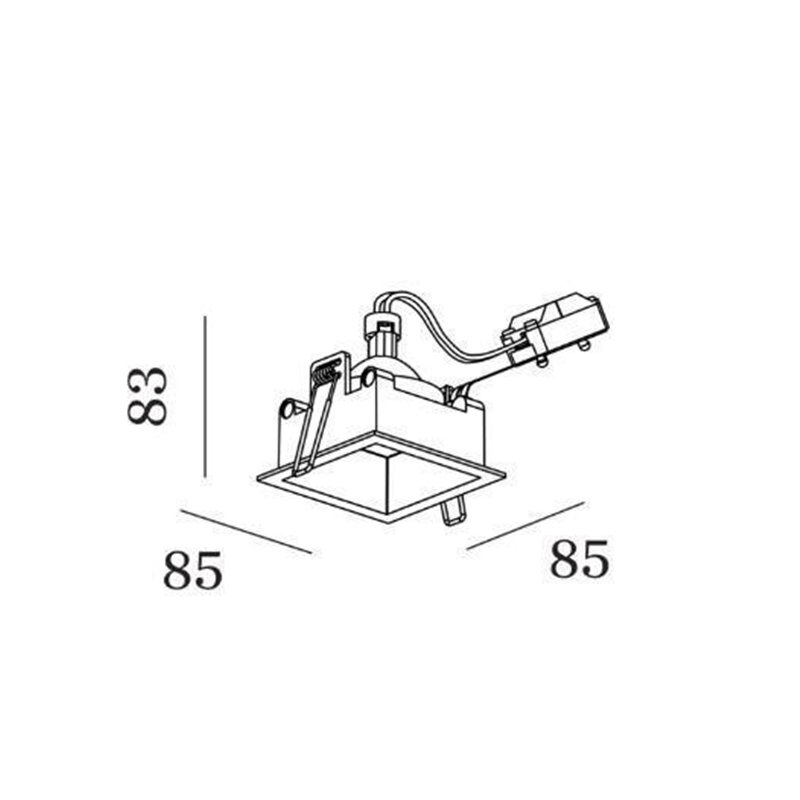 Wever & Ducré Plano IP44 1.0 PAR16 Spot encastré