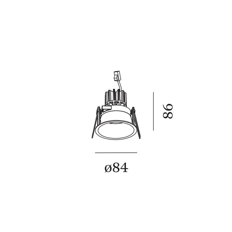 Wever & Ducré Deeper 1.0 LED ressorts à lames Spot encastré