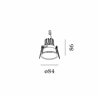 Wever & Ducré Deeper 1.0 LED ressorts à lames Spot encastré