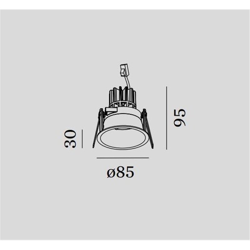 Wever & Ducré Deeper IP44 1.0 LED Spot encastré