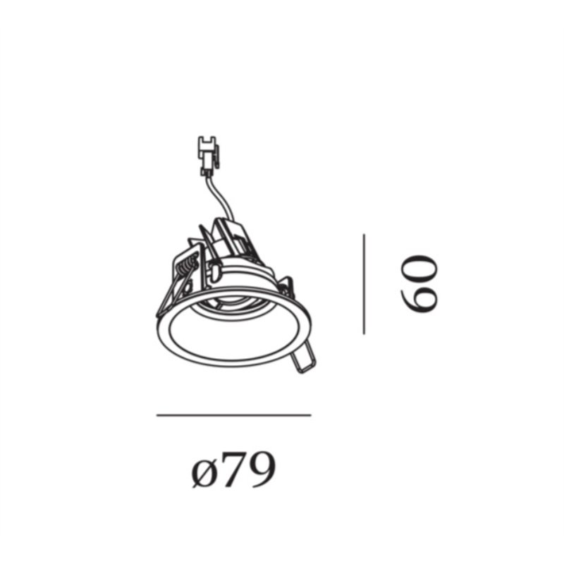 Wever & Ducré Deep Adjust Petit 1.0 LED ressorts métalliques Spot encastré
