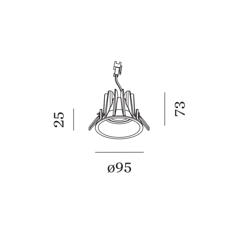 Wever & Ducré Deep IP65 1.0 LED Drahtfedern Einbaustrahler