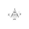 Wever & Ducré Deep 1.0 LED ressorts métalliques Spot encastré