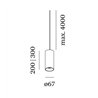 Wever & Ducré Ray Suspended 3.0 LED Hängelampe