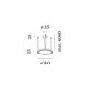 Wever & Ducré Kujo 1.0 Lampe à suspension