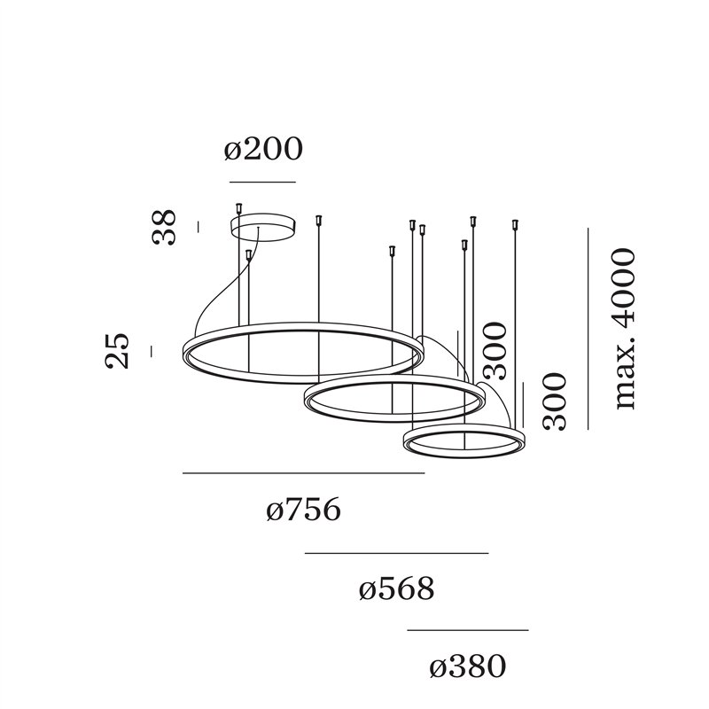 Wever & Ducré Kujo 3.2.1 Lampe à suspension