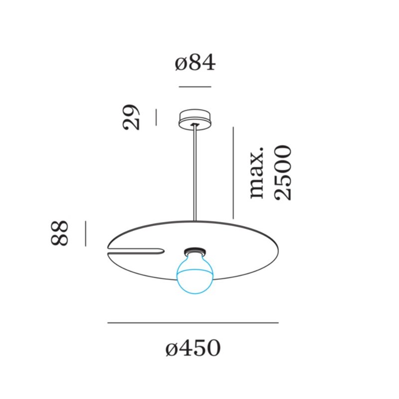 Wever & Ducré Mirro Suspended 2.0 Lampe à suspension