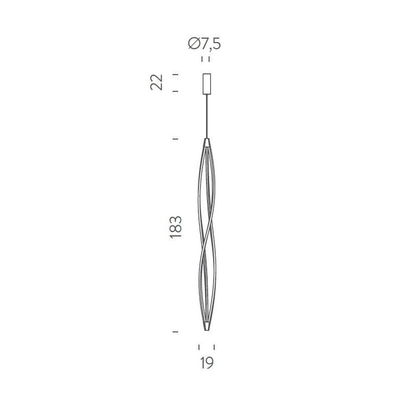 Nemo In the wind vertical Lampe a suspension