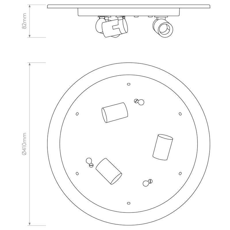 Astro Ceiling Base 410 | Plafonnier