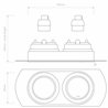 Astro Trimless Round Twin Adjustable | Spot encastré