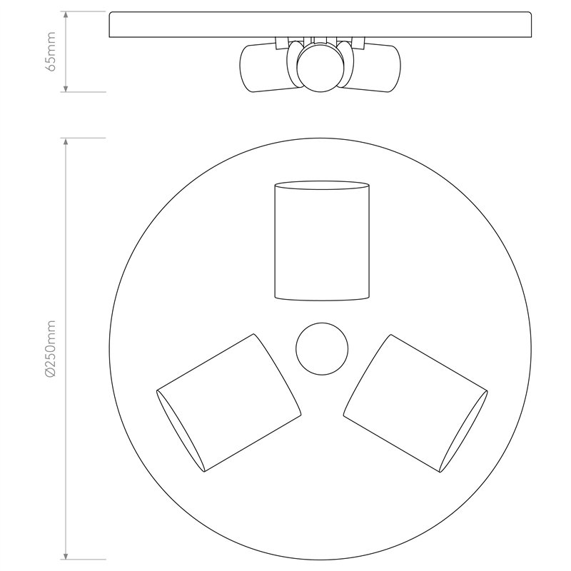 Astro 3-Way Plate | Plafonnier