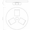 Astro 3-Way Plate | Plafonnier