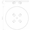 Astro 4-Way Plate | Plafonnier