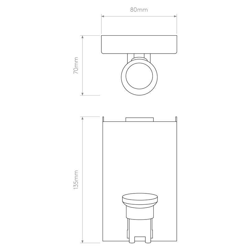 Astro Backplate 3 | Wandlampe