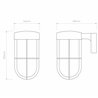 Astro Cabin Wall Frosted | Wandlampe