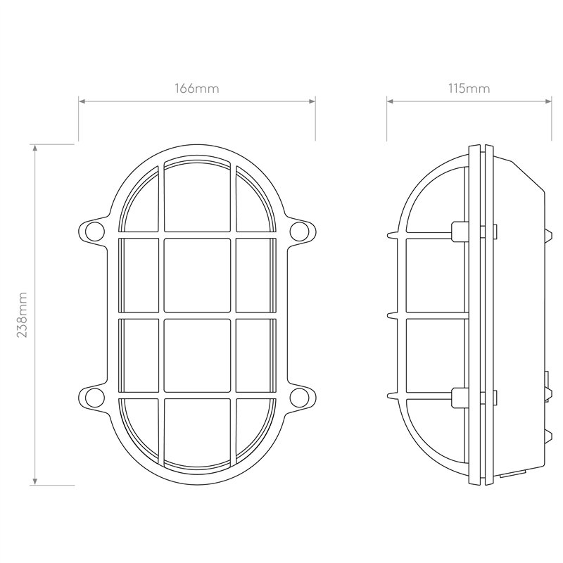 Astro Thurso Oval | Applique