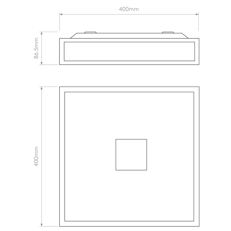 Astro Mashiko 400 Square | Plafonnier