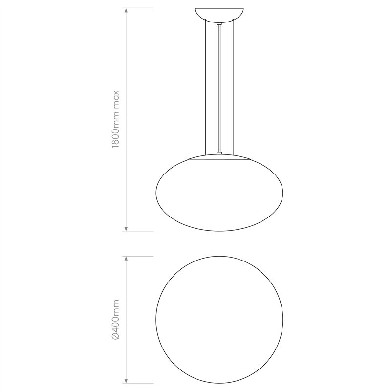 Astro Zeppo Pendant 400 | Lampe à suspension