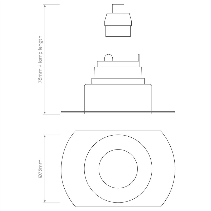 Astro Trimless Round Fixed | Einbauspot