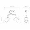 Astro Ascoli Twin Recessed | Plafonnier
