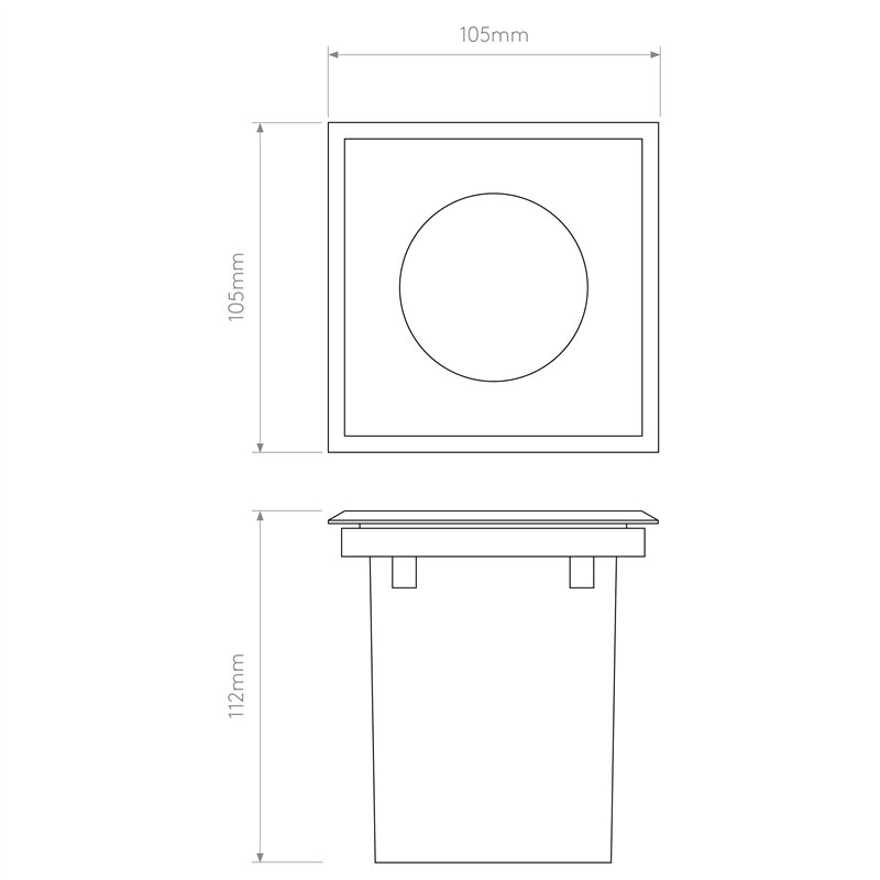 Astro Gramos Square | Lampe de sol