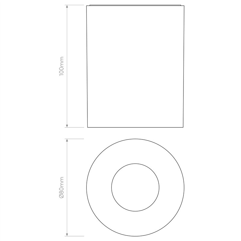 Astro Kos Round 100 LED | Plafonnier
