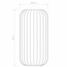Astro Tacoma Reed Ribbed Glass