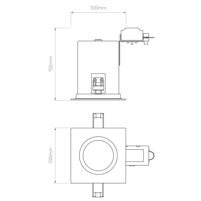 Astro Taro Square Fire-Rated | Einbauspot