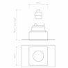 Astro Trimless Square Fixed | Einbauspot