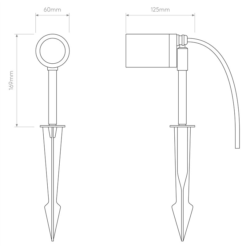 Astro Dartmouth Spike Spot | Lampe de sol