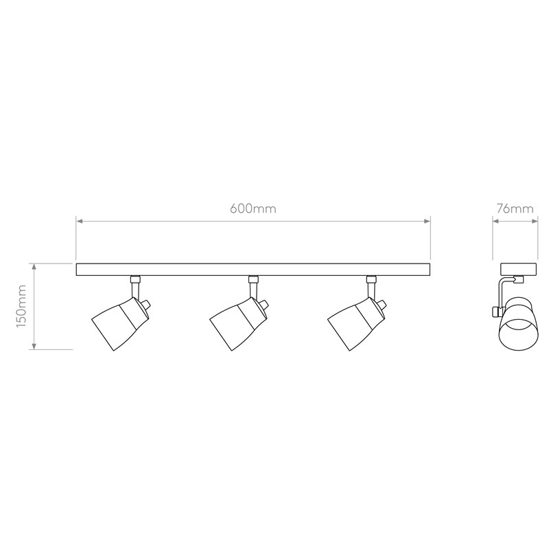 Astro Juno Triple Bar | Plafonnier