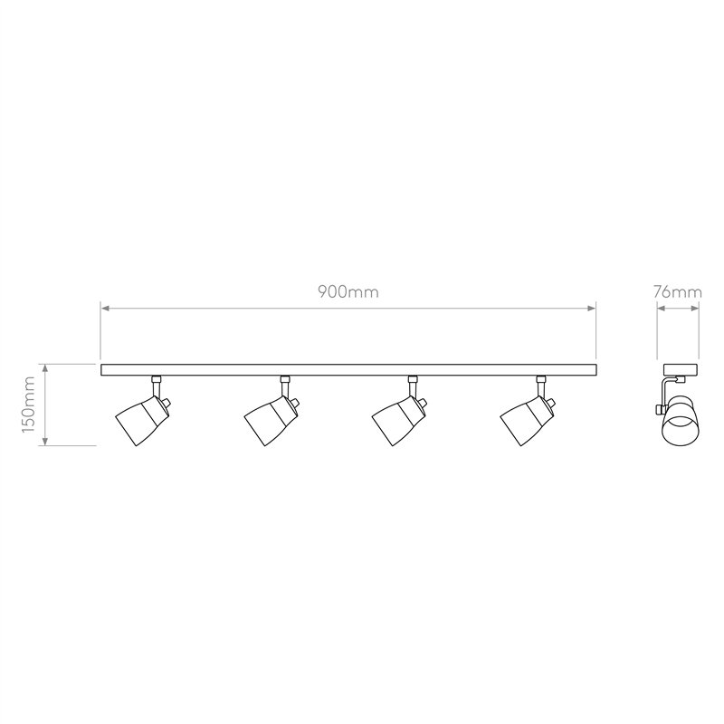 Astro Juno Four Bar | Plafonnier