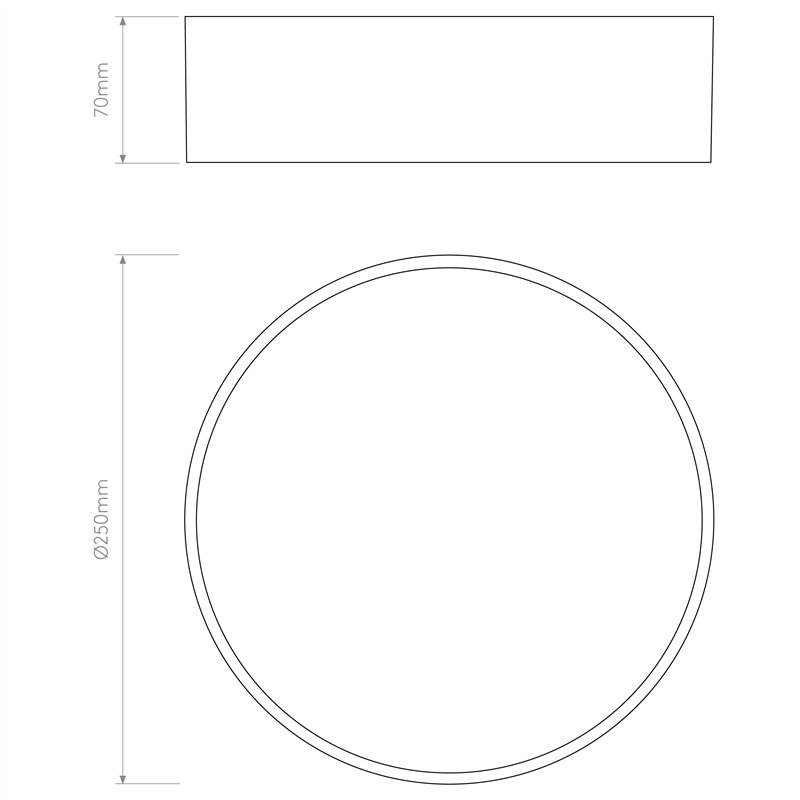 Astro Kea 250 Round / Plafondlamp | Wandlampe / Deckenlampe