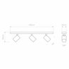 Astro Ascoli Triple Bar | Plafonnier