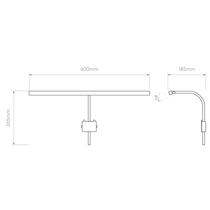 Astro Mondrian 600 Frame Mounted LED | Wandlampe