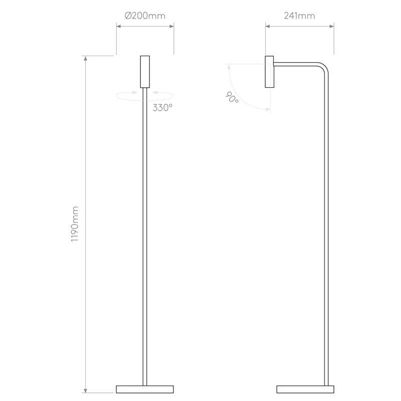 Astro Enna Floor LED | Lampadaire