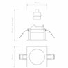 Astro Pinhole Slimline Square Fixed Fire-Rated IP65 | Einbauspot