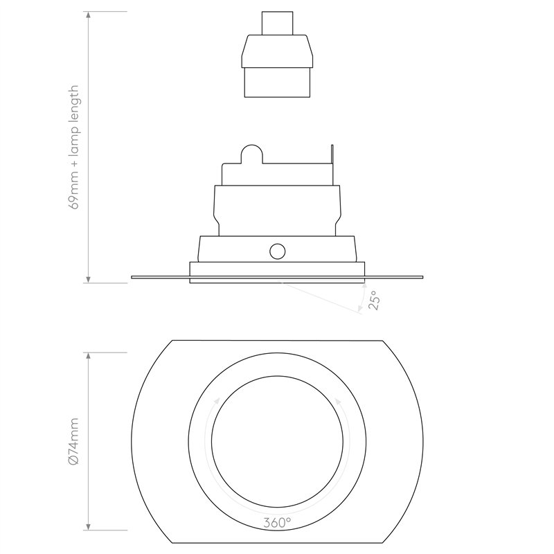 Astro Pinhole Slimline Round Flush Adjustable Fire-Rated | Einbauspot