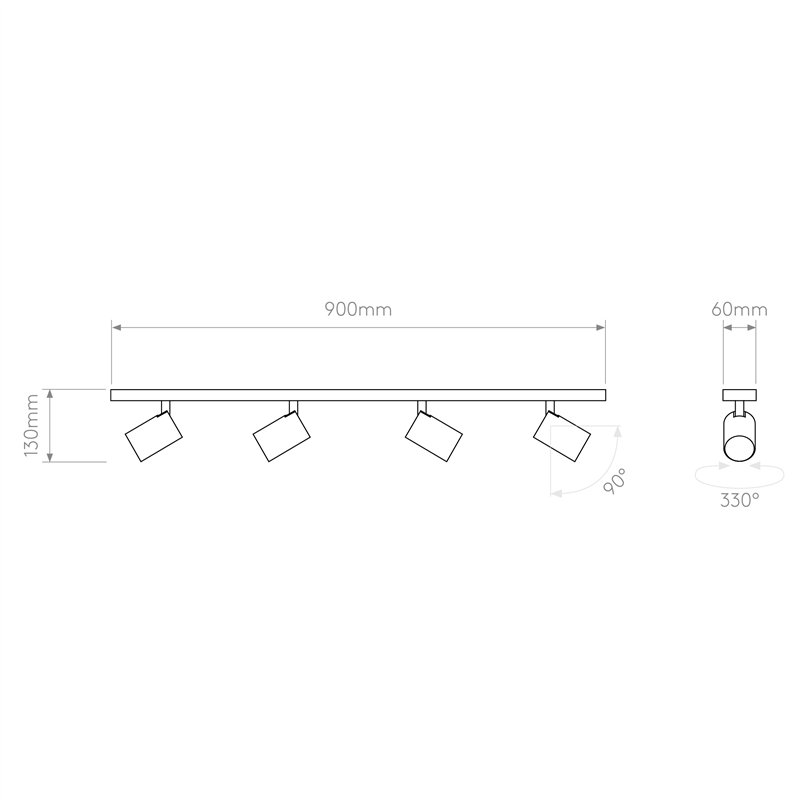 Astro Ascoli Four Bar | Deckenlampe