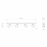 Astro Ascoli Four Bar | Plafonnier