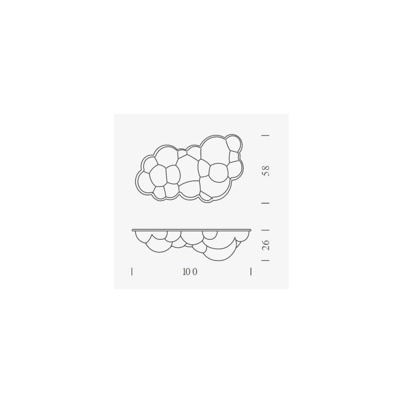 Nemo Nuvola MINOR H25 Applique / Plafonnier