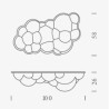Nemo Nuvola MINOR H25 Applique / Plafonnier