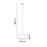 Vibia Knit ø 65 cm x 39 cm - 7470 Hängelampe