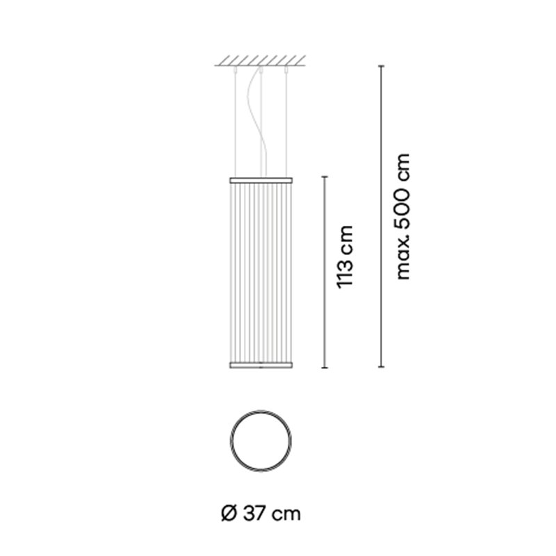 Vibia Array Ø 37 cm - 113 cm - 1805 Hängelampe
