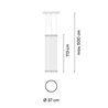Vibia Array Ø 37 cm - 113 cm - 1805 lampe a suspension