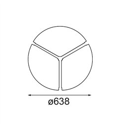 Modular Cover Plate Flat Moon 650