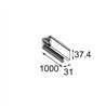 Modular Track 230V Profile Surface 1000